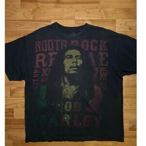 Bob Marley Roots Rock Reggae Graphic T-Shirt XL